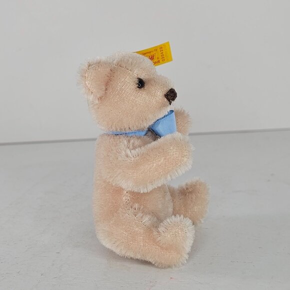 Steiff Original Teddybar Miniature Teddy Bear With Blue Ribbon 030420 - Picture 4 of 8